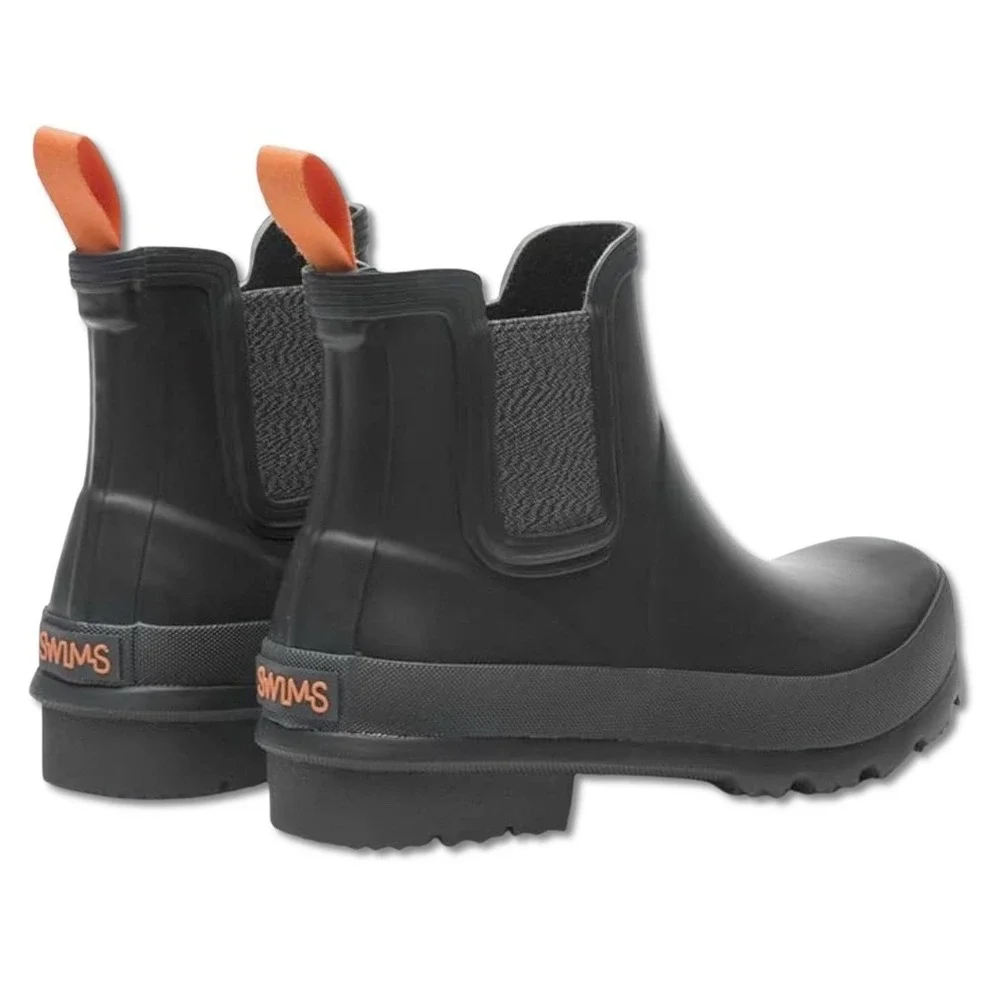 SWIMS Charlie Waterproof Boots - NEW Mens Size 12 Black /‎ Orange - #49451-ZZ4